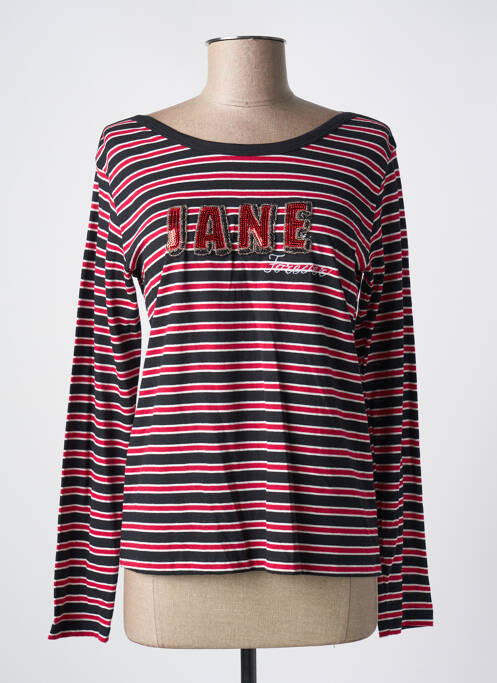 Top imprimé fantaisie manches longues noir MKT STUDIO femme