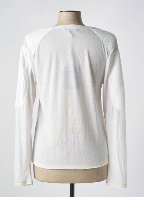 Top col rond manches longues blanc MKT STUDIO femme