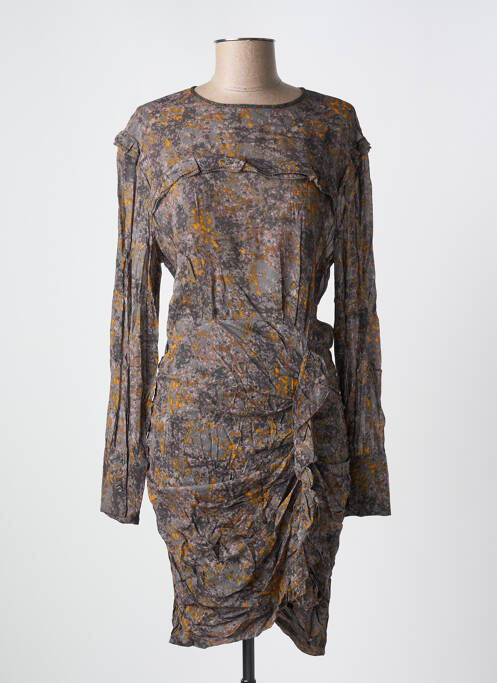 Robe mi-longue gris ISABEL MARANT pour femme