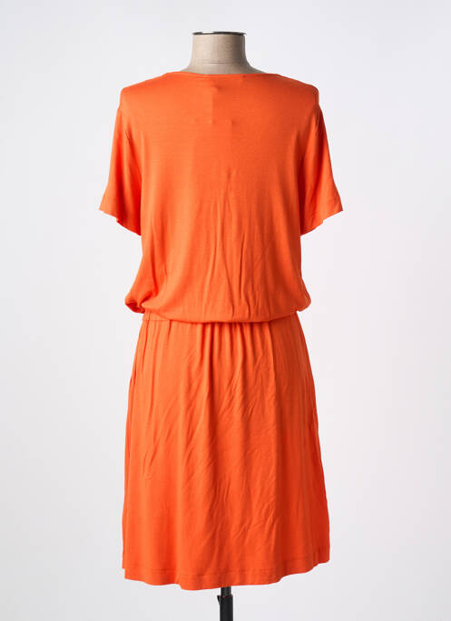 Robe mi-longue orange LA FEE MARABOUTEE femme
