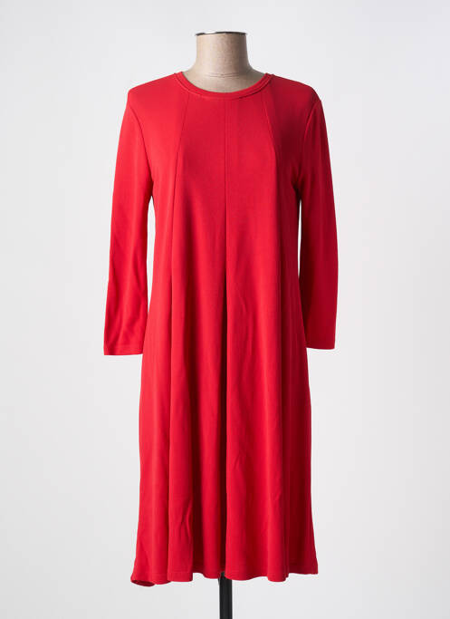 Robe mi-longue rouge LA FEE MARABOUTEE pour femme