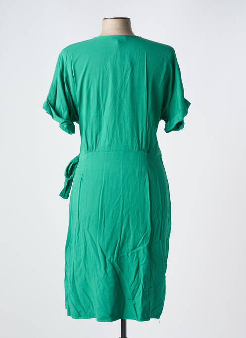 Robe mi-longue vert LA FEE MARABOUTEE pour femme