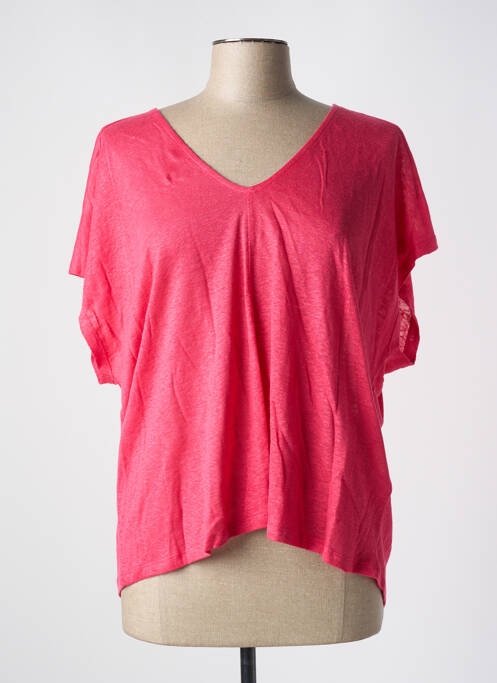 Top rose LA FEE MARABOUTEE pour femme