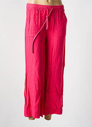 Pantalon 7/8 taille élastique taille basse rose LA FEE MARABOUTEE femme