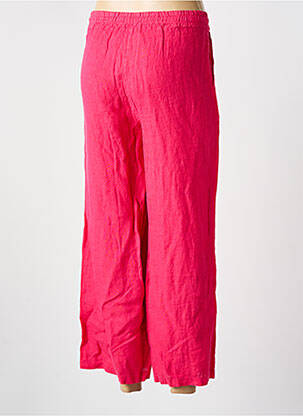 Pantalon 7/8 taille élastique taille basse rose LA FEE MARABOUTEE femme