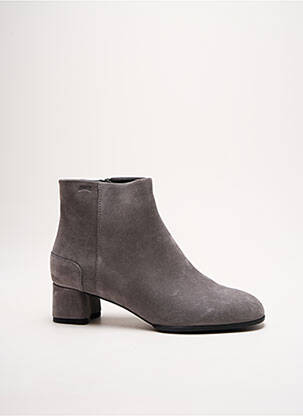 Bottines/boots nubuck talon de 4 à 6cm gris CAMPER femme