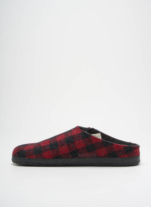 Chaussons/Pantoufles rouge BIRKENSTOCK pour homme
