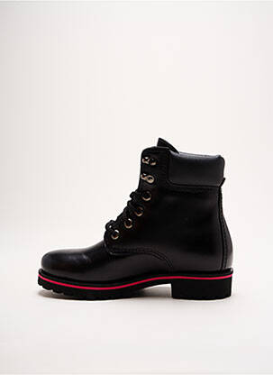 Bottines/boots tissage satiné talon plat jusqu'à 3cm noir PANAMA JACK femme