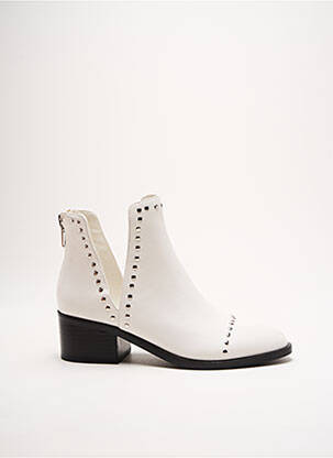 Bottines/boots matière lisse talon de 4 à 6cm blanc STEVE MADDEN femme