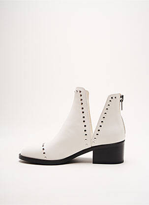 Bottines/boots matière lisse talon de 4 à 6cm blanc STEVE MADDEN femme
