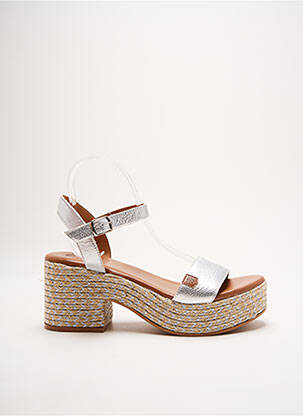 Sandales/Nu pieds argent POPA pour femme