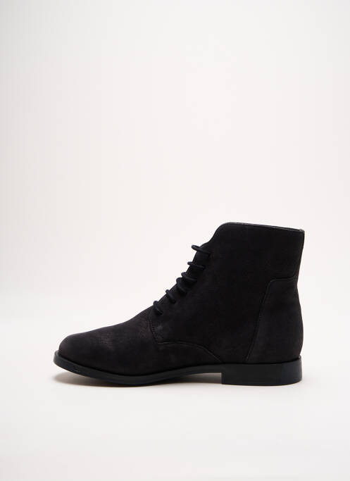 Bottines/boots tissage satiné talon plat jusqu'à 3cm noir CAMPER femme