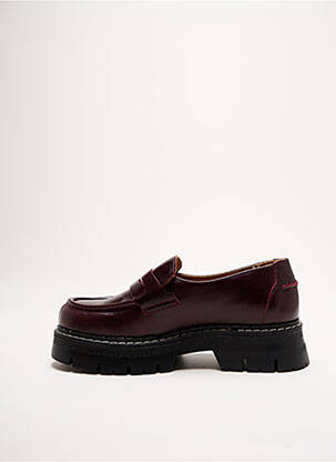 Mocassins tissage satiné talon de 4 à 6cm violet SCHMOOVE femme