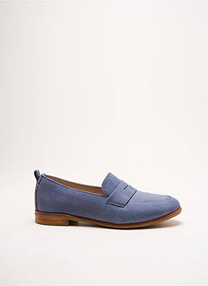 Mocassins bout rond talon plat jusqu'à 3cm bleu CLARKS femme