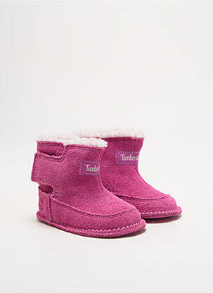 Bottines/boots nubuck bout rond rose TIMBERLAND fille