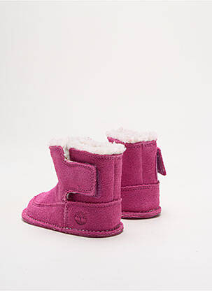 Bottines/boots nubuck bout rond rose TIMBERLAND fille