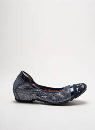 Ballerines impression talon de 4 à 6cm bleu MAM'ZELLE femme
