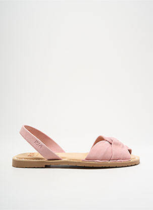 Sandales/nu pieds chiquet talon plat jusqu'à 3cm rose RIA MENORCA femme