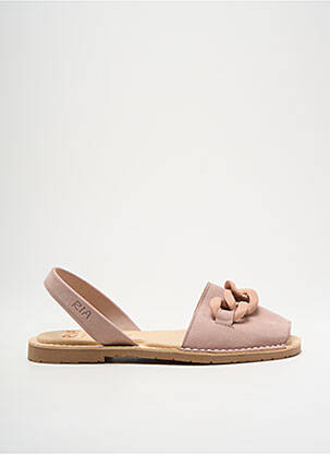 Sandales/nu pieds chiquet talon plat jusqu'à 3cm rose RIA MENORCA femme