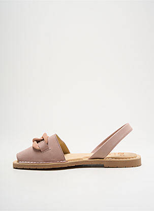 Sandales/nu pieds chiquet talon plat jusqu'à 3cm rose RIA MENORCA femme