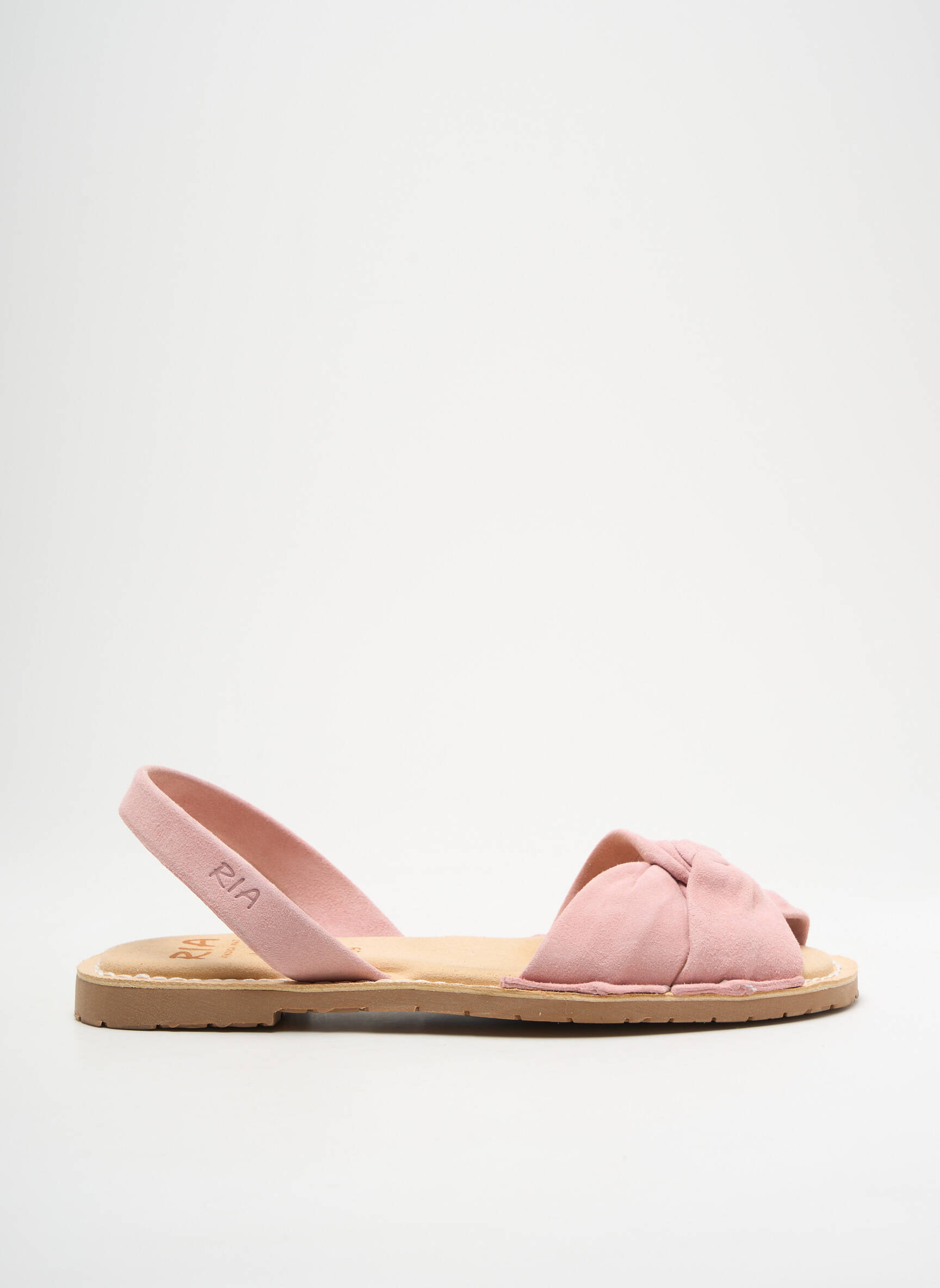 Sandales/nu pieds chiquet talon plat jusqu'à 3cm rose RIA MENORCA femme