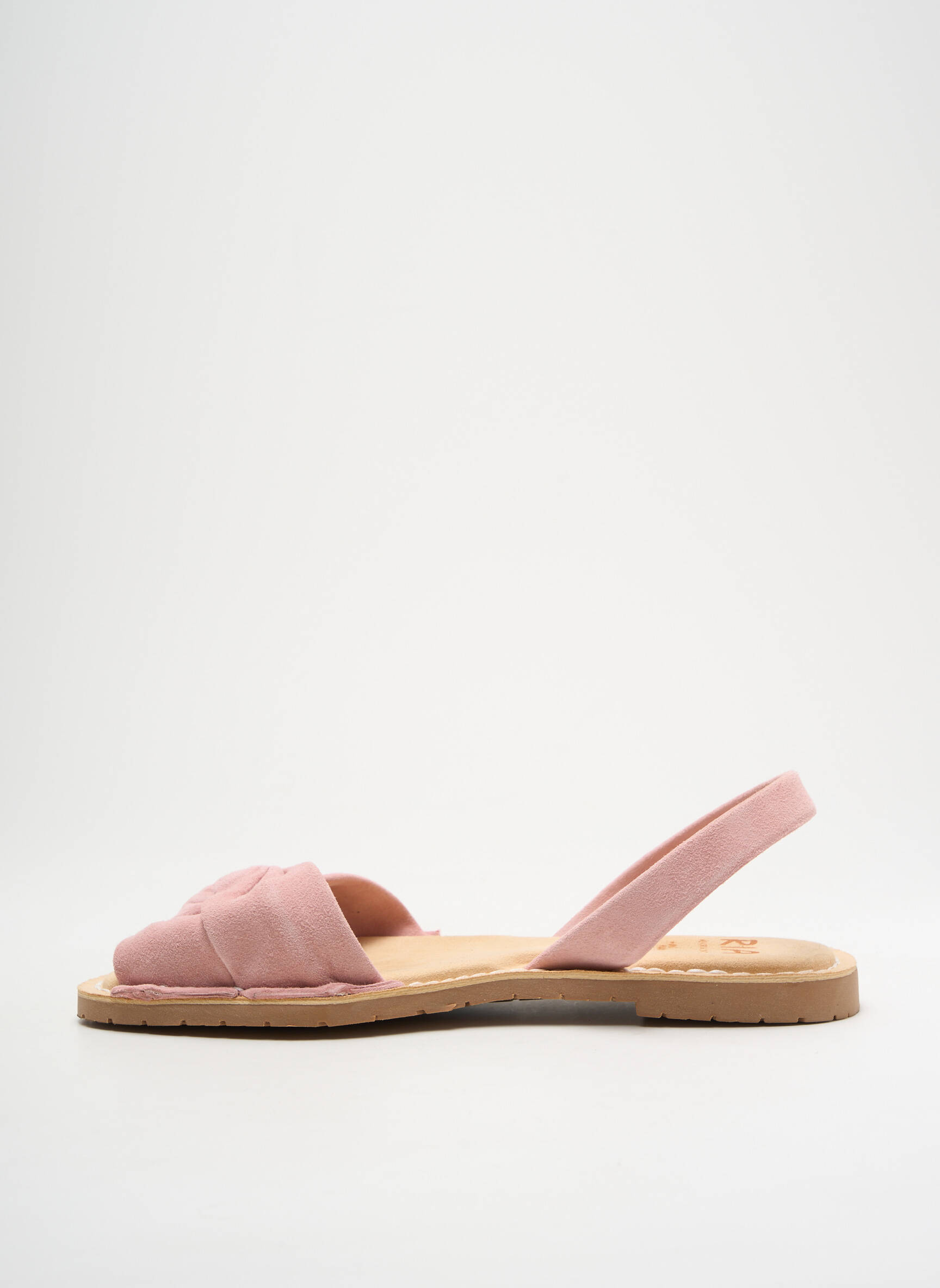 Sandales/nu pieds chiquet talon plat jusqu'à 3cm rose RIA MENORCA femme