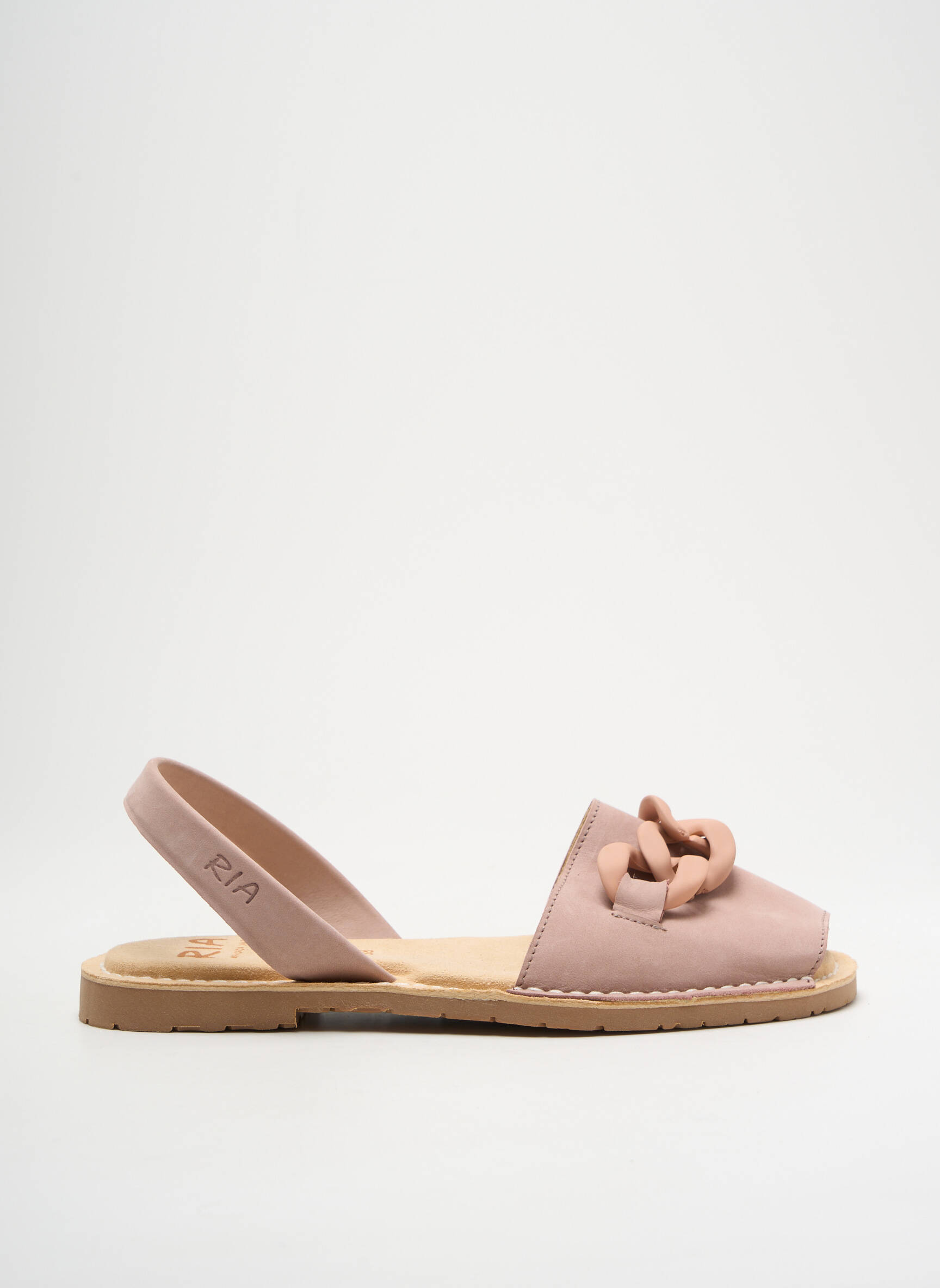 Sandales/nu pieds chiquet talon plat jusqu'à 3cm rose RIA MENORCA femme