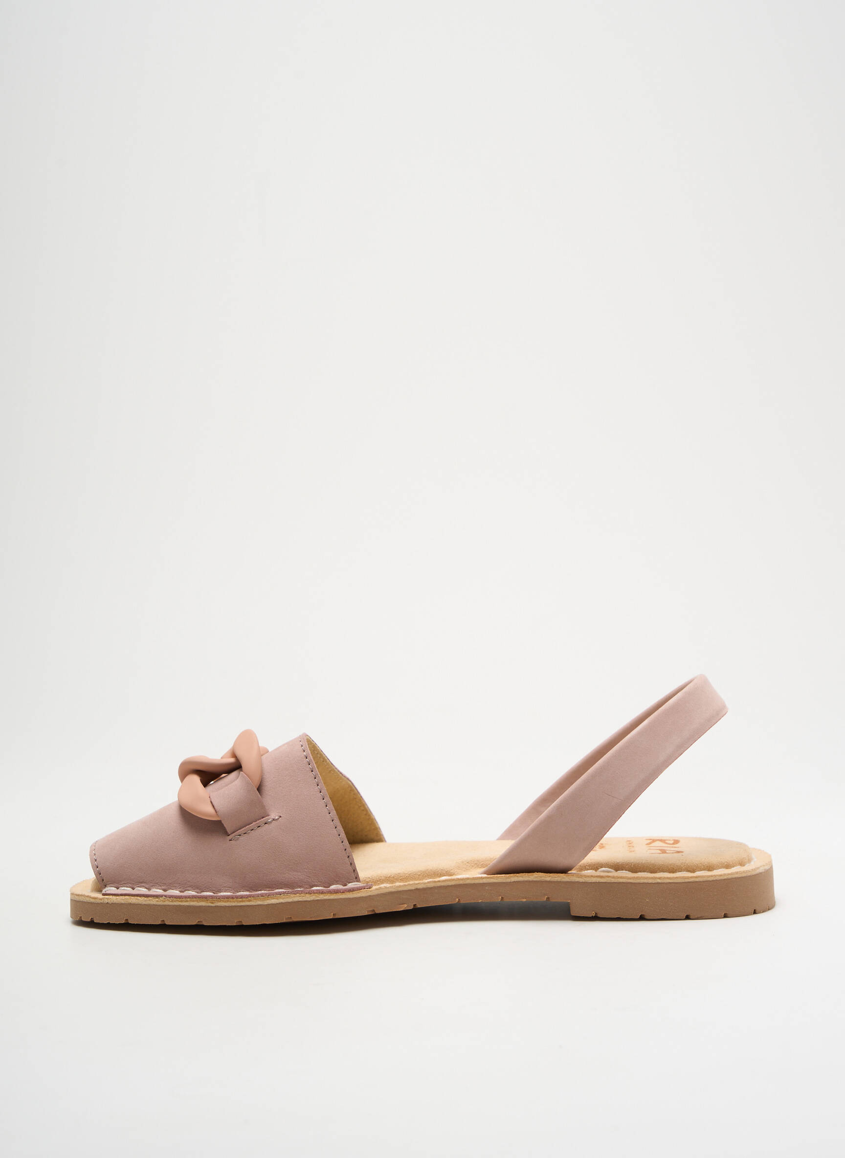 Sandales/nu pieds chiquet talon plat jusqu'à 3cm rose RIA MENORCA femme