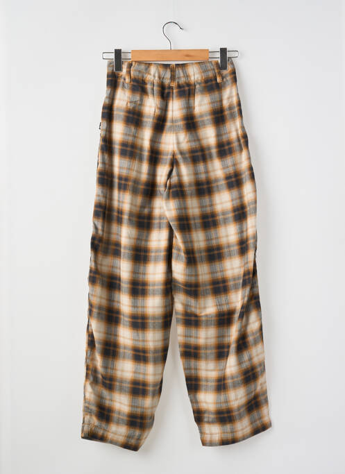 Pantalon droit fermeture zippée sous rabat avec crochet noir TIMBERLAND femme