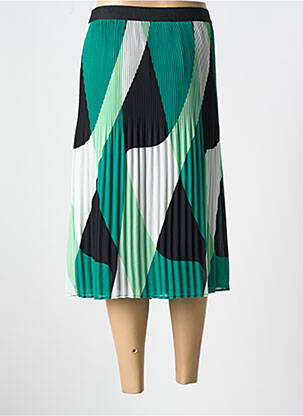 Jupe mi-longue taille élastique vert STREET ONE femme