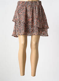 Jupe courte coupe évasée marron MOLLY BRACKEN femme