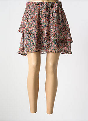 Jupe courte coupe évasée marron MOLLY BRACKEN femme