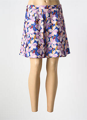 Jupe courte coupe évasée violet MOLLY BRACKEN femme