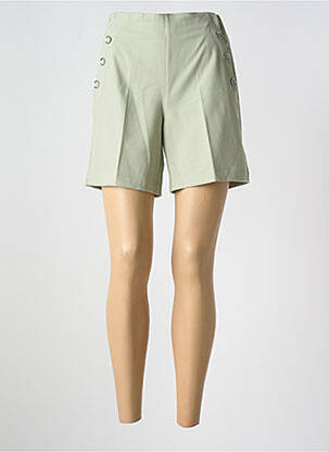 Short coupe droite vert STREET ONE femme