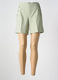 Short coupe droite vert STREET ONE femme