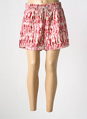 Short coupe droite rouge KAPORAL femme