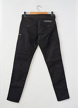 Pantalon cargo coupe droite noir KAPORAL homme
