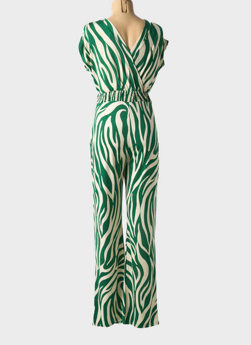 Combi-pantalon manches courtes manches courtes vert MORGAN femme