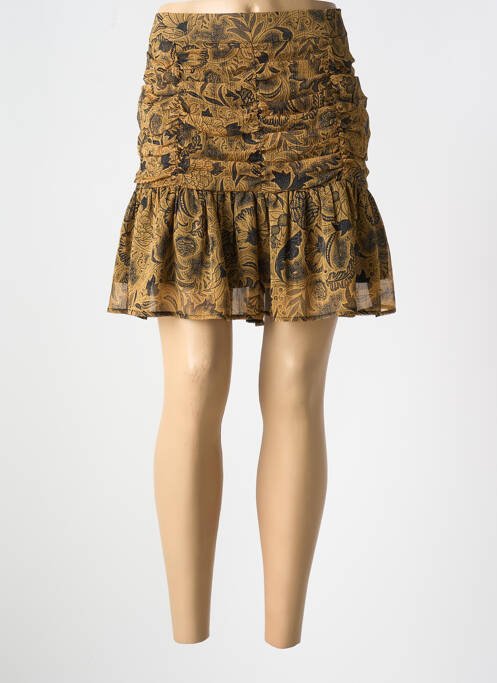 Jupe courte beige MORGAN pour femme