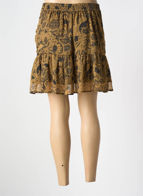 Jupe courte beige MORGAN pour femme