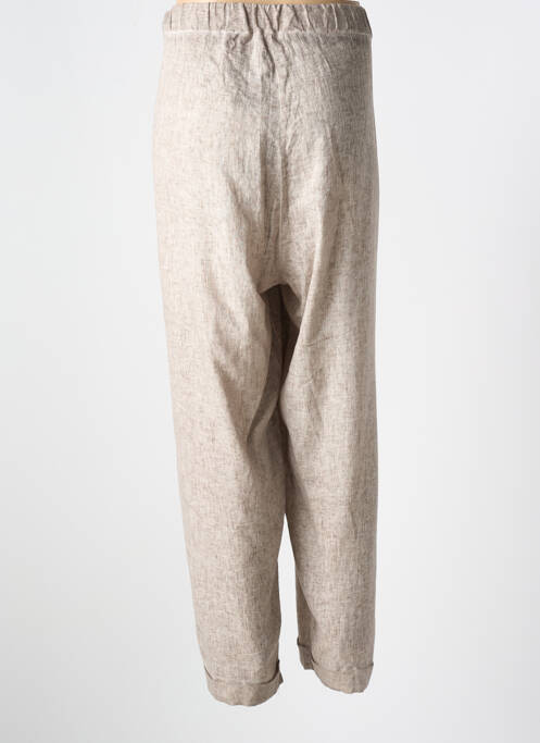 Pantalon droit beige MALOKA pour femme