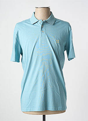 Polo tissage jersey manches courtes bleu OXBOW homme