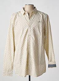 Chemise manches longues imprimé fantaisie beige KAPORAL homme