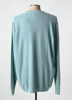 Pull maille souple et aérée manches longues bleu NO EXCESS homme