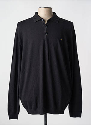 Pull col polo manches longues noir NO EXCESS homme