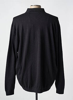 Pull col polo manches longues noir NO EXCESS homme