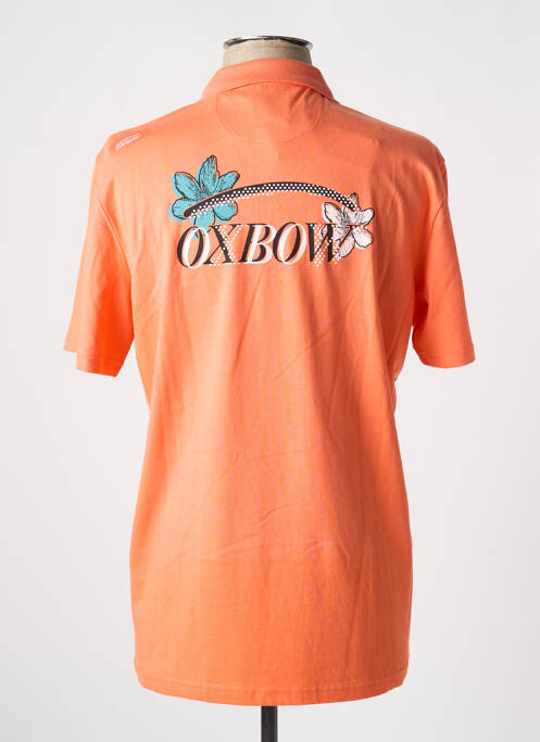 Polo tissage jersey manches courtes orange OXBOW homme