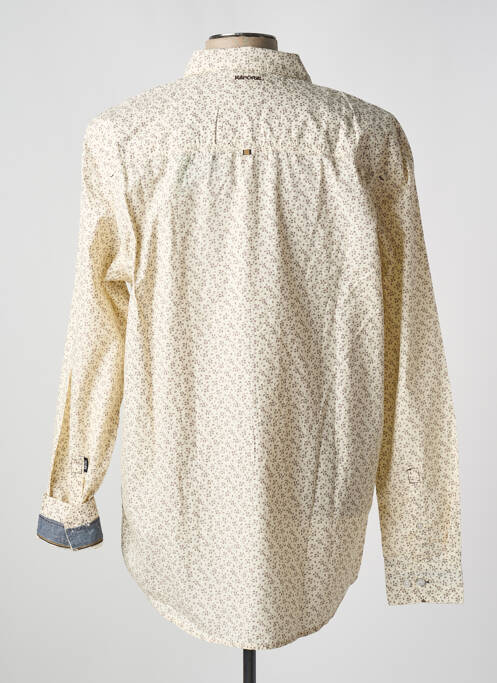 Chemise manches longues beige KAPORAL pour homme