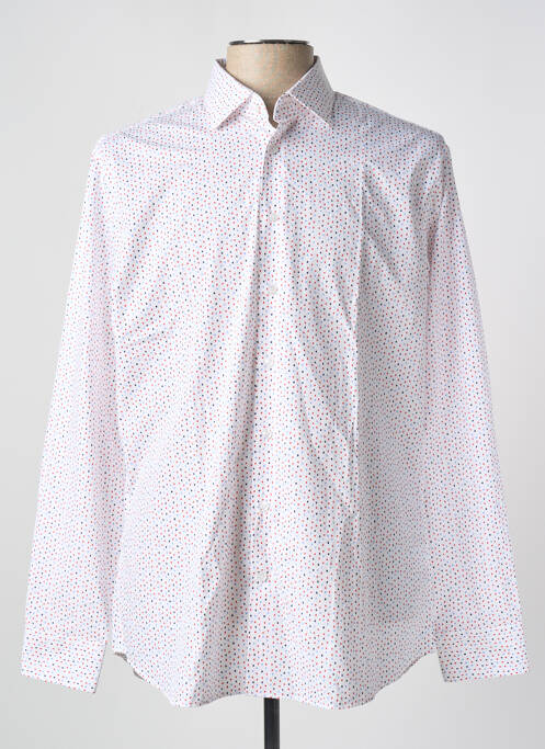 Chemise manches longues rouge SEIDEN STICKER pour homme