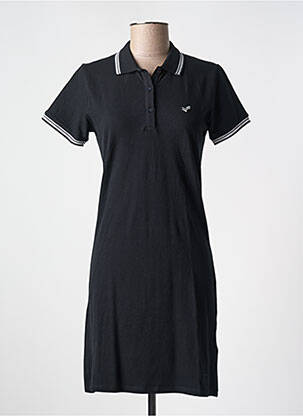 Robe mi-longue manches courtes manches courtes noir KAPORAL femme
